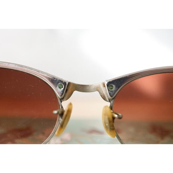 Vintage Cateye sunglasses 12k Gold Filled Made in USA rockabilly pinup Librarian main image 5